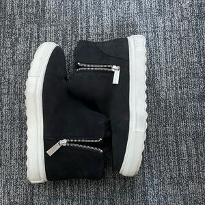 J/Slides NYC waterproof fuzzy sneakers